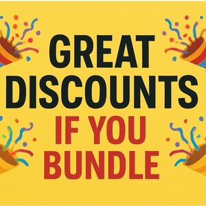 Feel Free to Bundle to Get Great Discounts!